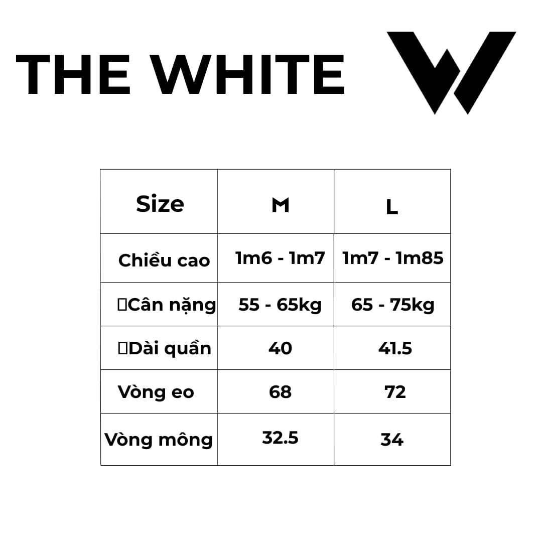 Quần short nam training 1 lớp The White Series 02